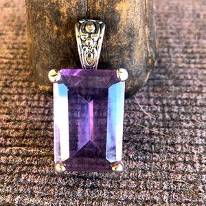 Beautiful Statement Purple Pendant